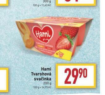 Billa Hami tvarohová svačinka nabídka