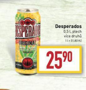 Billa Desperados nabídka