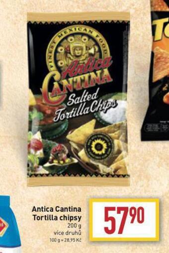 Billa Antica cantina tortilla chipsy nabídka