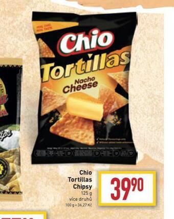 Billa Chio tortillas chipsy nabídka