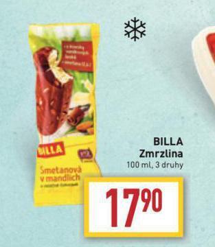 Billa Zmrzlina nabídka