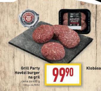 Billa Hovězí burger na gril nabídka