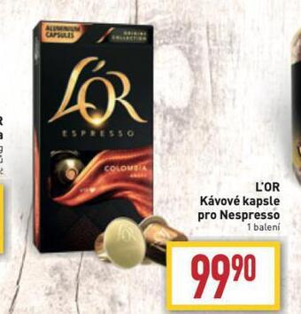 Billa Kávové kapsle l'or nabídka