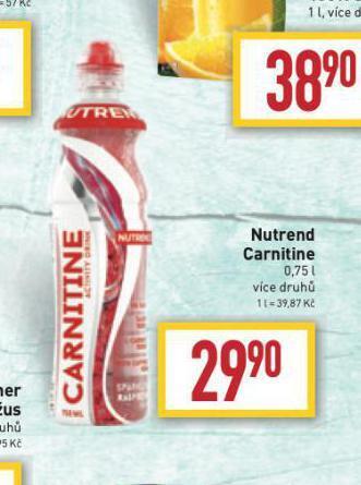Billa Nutrend carnitine nabídka