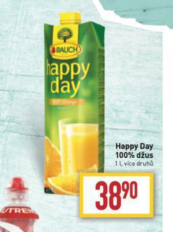 Billa Happy day 100% džus nabídka