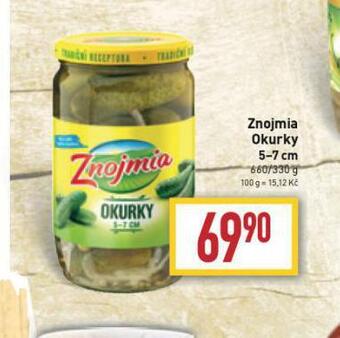 Billa Znojmia okurky nabídka