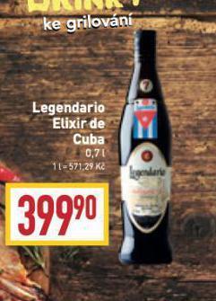 Billa Legendario elixir de cuba nabídka
