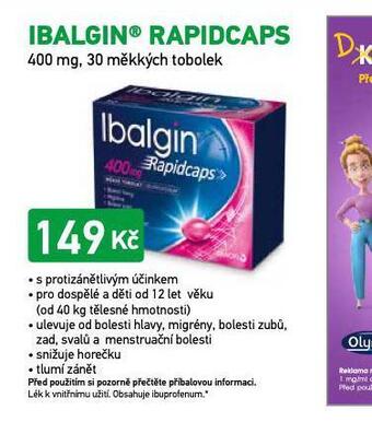 Alphega Lékárna Ibalgin rapidcaps nabídka