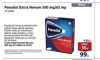 Benu Panadol extra novum nabídka