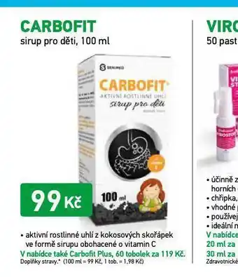 Alphega Lékárna Carbofit sirup pro děti nabídka