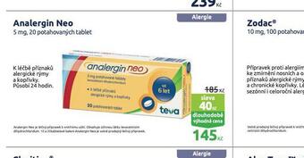 Benu Analergin neo nabídka