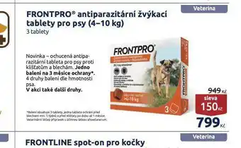 Benu Frontpro antiparazitní žvýkací tablety pro psy nabídka