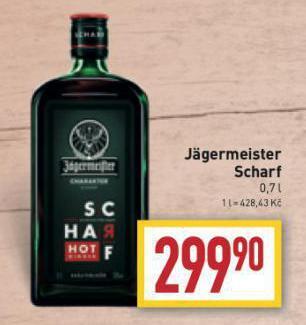 Billa Jagermeister scharf nabídka