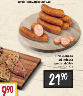 Billa Gril klobása od mistra nabídka