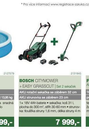 Electro World Citymower + easy grasscur bosch nabídka