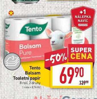 Billa Tento balsam toaletní papír 8 rolí nabídka