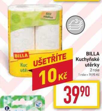 Billa Billa kuchyňské utěrky 2 role nabídka