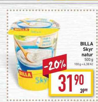 Billa Billa skyr natur 500 g nabídka