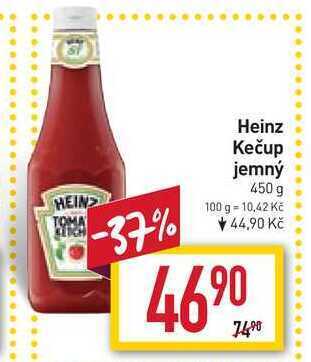 Billa Heinz kečup jemný 450 g nabídka