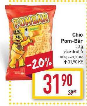Billa Chio pom-bär 50 g nabídka