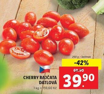 Lidl Cherry rajčata datlová nabídka