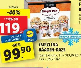 Lidl Häagen dazs zmrzlina nabídka