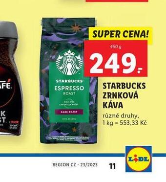 Starbucks zrnková káva