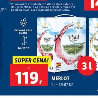 Lidl Merlot nabídka