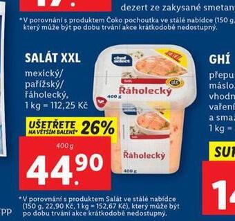Lidl Salát xxl nabídka