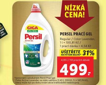 Lidl Persil prací gel nabídka