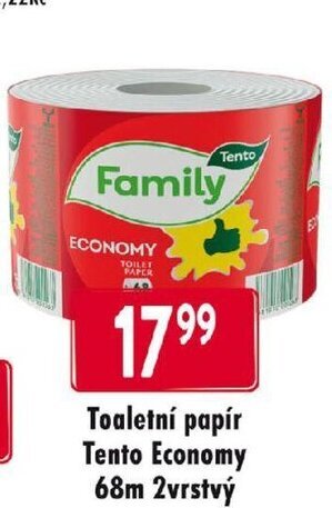 Qanto Toaletní papír Tento Economy 68m 2vrstvý nabídka