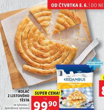 Lidl Koláč z listového těsta nabídka
