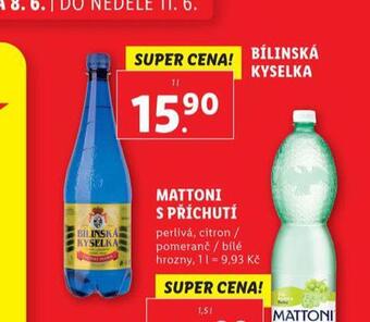 Lidl Bílinská kyselka nabídka