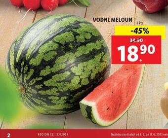 Lidl Vodní meloun nabídka