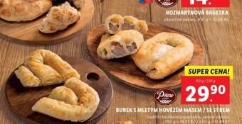 Lidl Burek s mletým hovězím masem / se sýrem nabídka