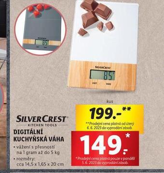 Lidl Digitální kuchyňská váha nabídka