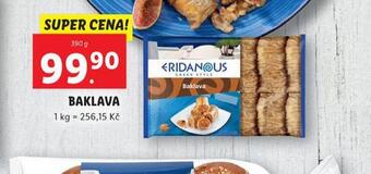 Lidl Baklava nabídka