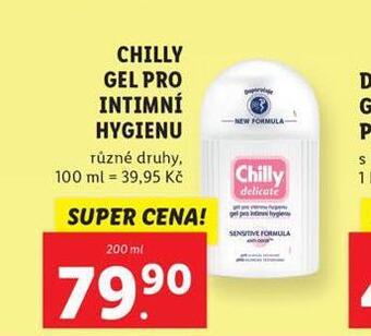 Lidl Chilly mycí gel pro intimní hygienu nabídka