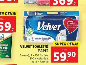 Lidl Velvet toaletní papír nabídka