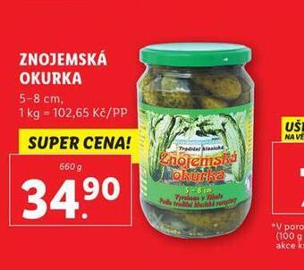 Lidl Znojemská okurka nabídka