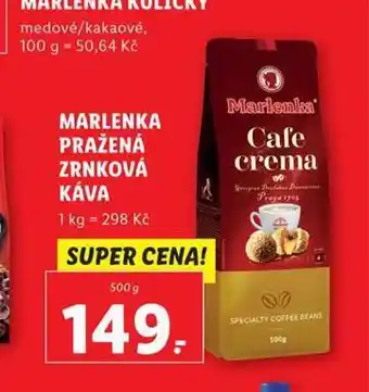 Lidl Marlenka pražená zrnková káva nabídka