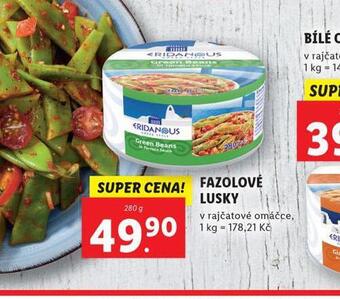 Lidl Fazolové lusky nabídka