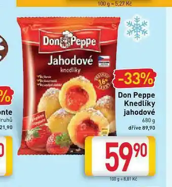 Billa Don peppe knedlíky jahodové nabídka