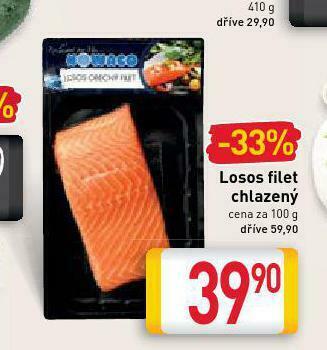 Billa Losos filet nabídka