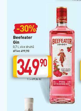 Billa Beefeater gin nabídka