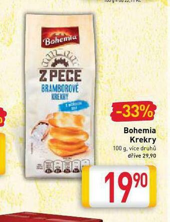 Billa Bohemia krekry nabídka