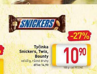 Tyčinka twix