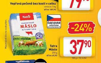 Billa Tatra máslo nabídka