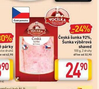 Billa Česká šunka nabídka