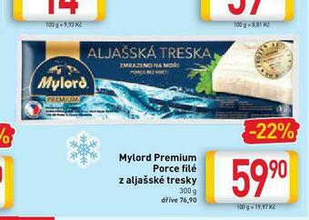 Billa Mylord premium porce filé z aljašské tresky nabídka